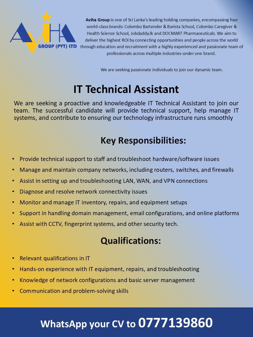 IT Technical Assistant